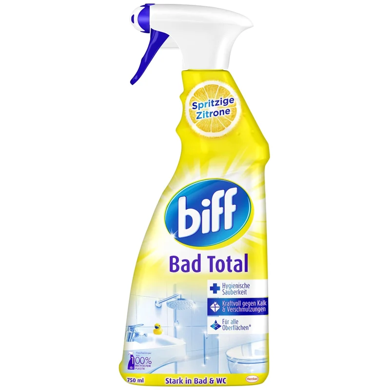 Biff Bad Total Spritzige Zitrone Badreiniger 750 ml