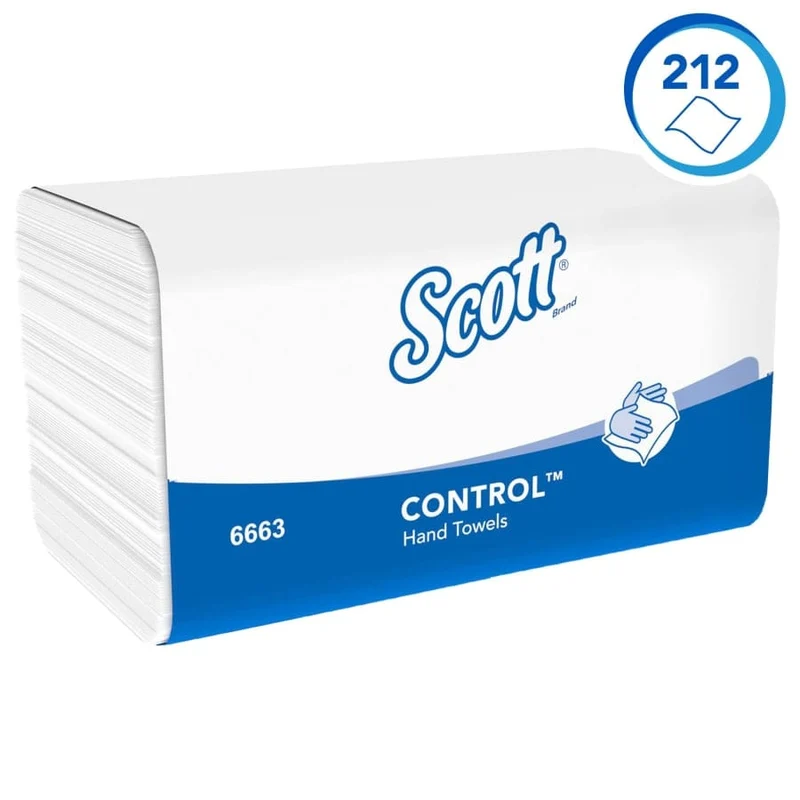 Scott Control Handtuchpapier Interfold, 1-lagig, 31,8 x 21,5 cm