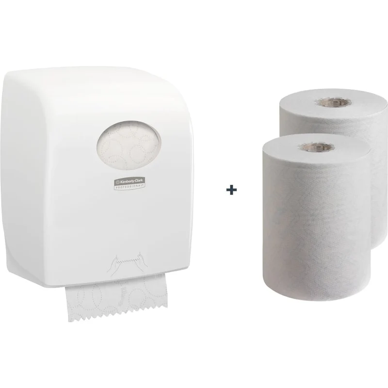 Aquarius Aktionsset Hygiene, Slimroll-Spender mit 12 Rollen à 150 m