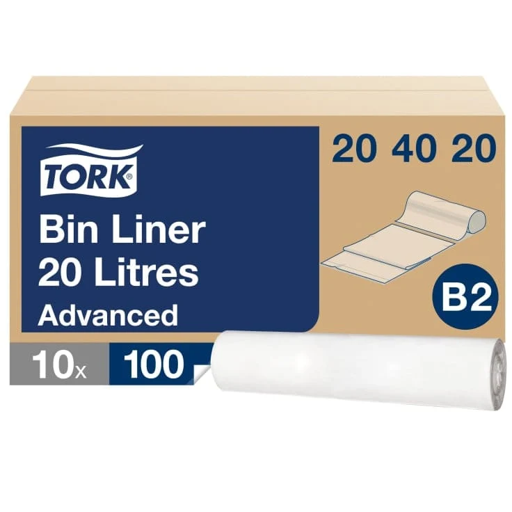Tork Abfallsäcke B2 20 Liter, weiß, 52 x 58 cm