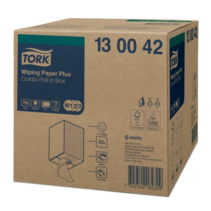 Tork Starke Mehrzweck-Papierwischtücher W1 W2 W3 2-lagig, 255 m