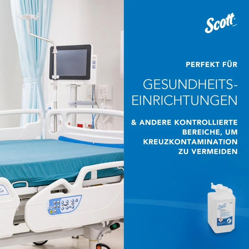 Scott Control antibakterielle Schaumseife, unparfümiert, 1 l