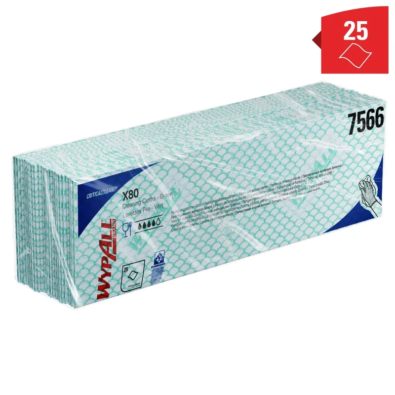 WypAll X80 Reinigungstücher Interfold, vier Farben