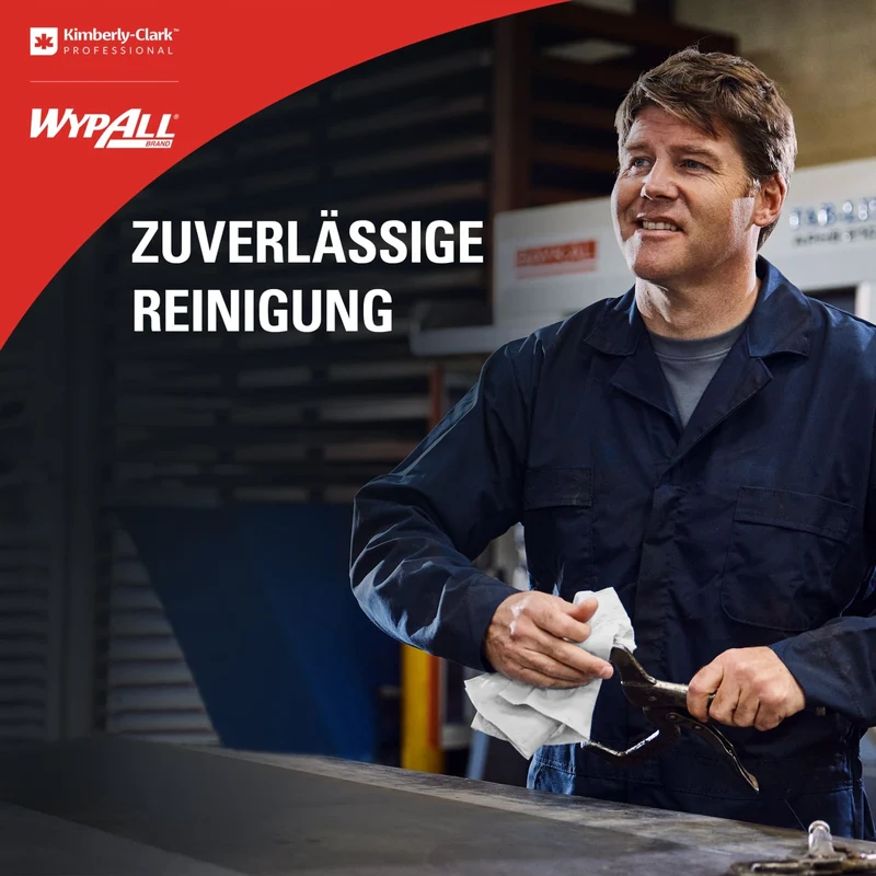 WypAll L40 Wischtücher viertelgefaltet, weiß
