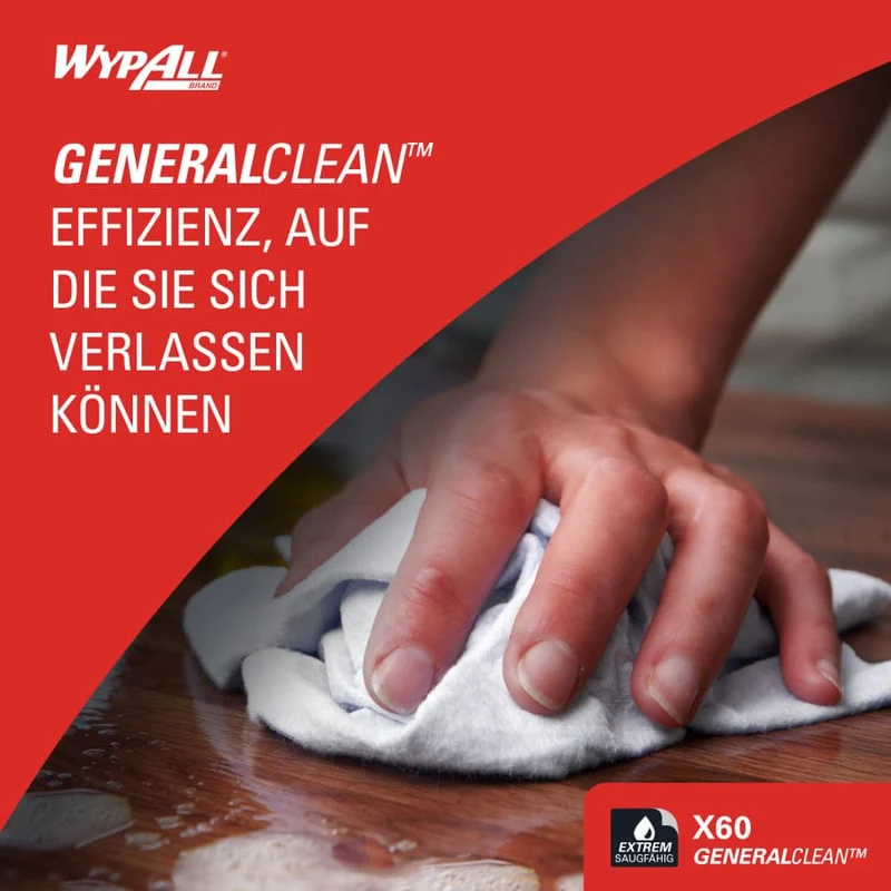 WypAll X60 Wischtücher Brag Box, weiß, 200 Tücher