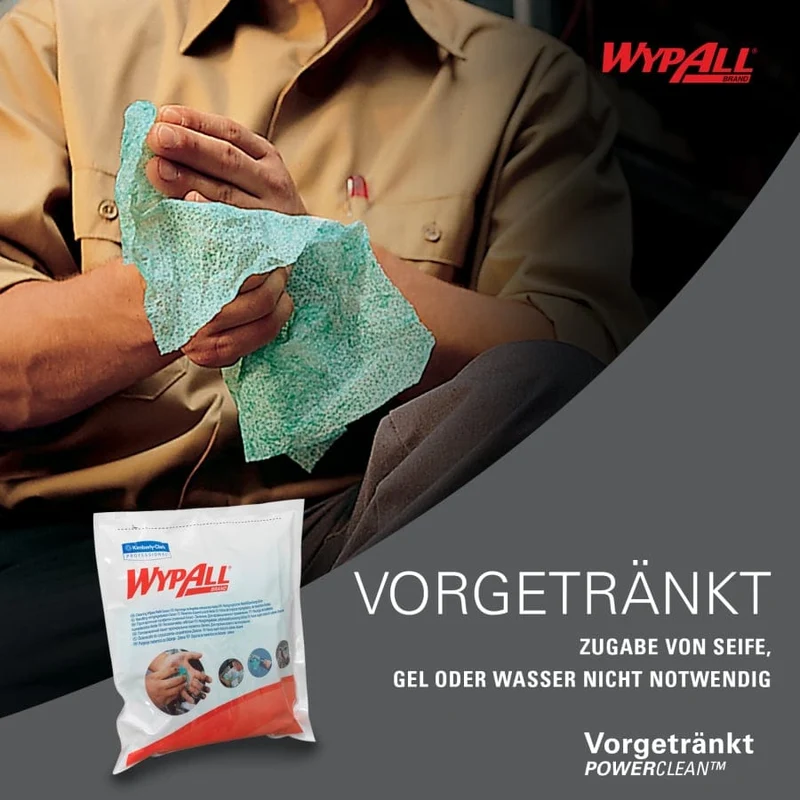 WypAll Power Clean Reinigungstücher Nachfüllpack, 75 Tücher