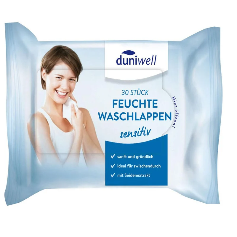 Feuchte Waschlappen, weiß - Ideal für die Hautpflege | Packung (30 Stück)