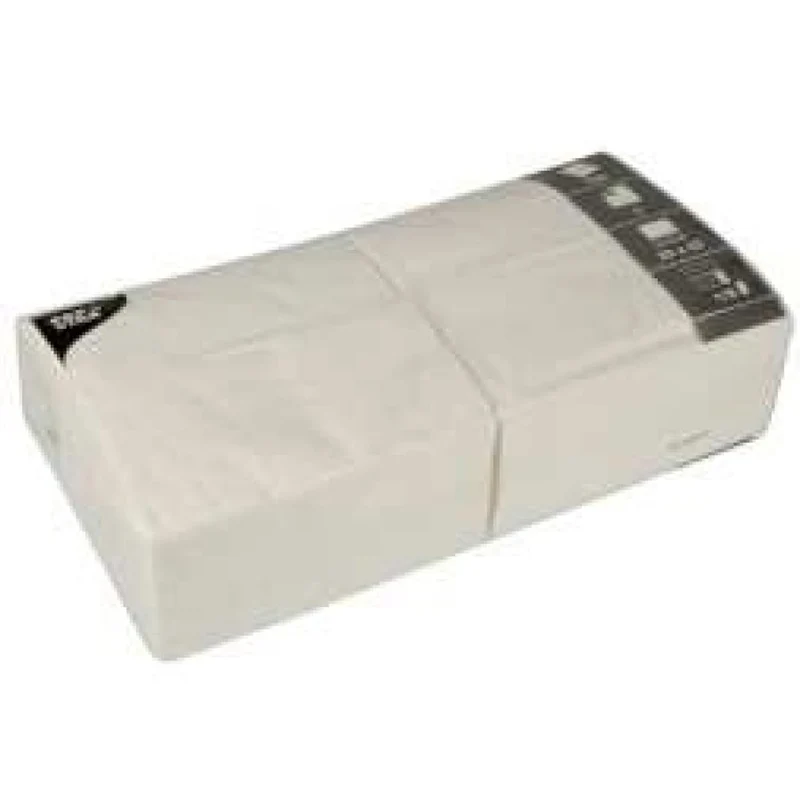 Papstar Serviette 33 cm x 33 cm, 1/8-Falz, 2-lagig, weiß