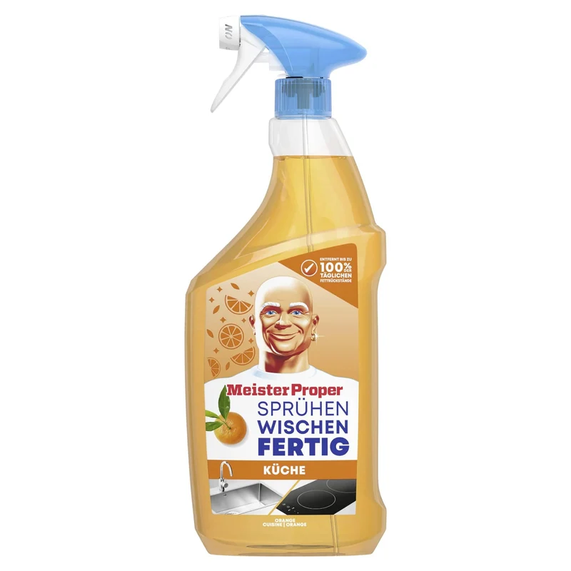 Meister Proper Sprühen-Wischen-Fertig Küchenspray Orange, 800 ml