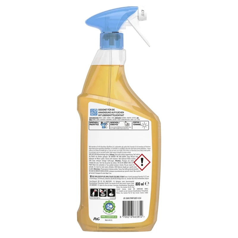 Meister Proper Sprühen-Wischen-Fertig Küchenspray Orange, 800 ml