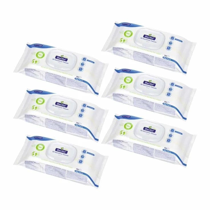 Bacillol® 30 Sensitive Green Tissues – Plastikfreie Flächendesinfektionstücher