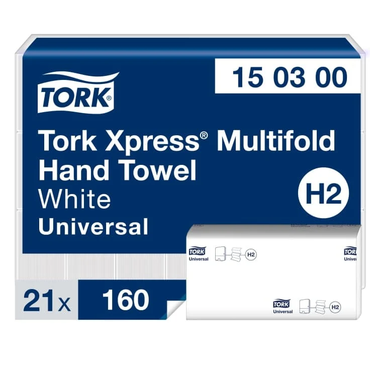 Tork Xpress Multifold-Handtuch Universal H2 2-lagig, weiß