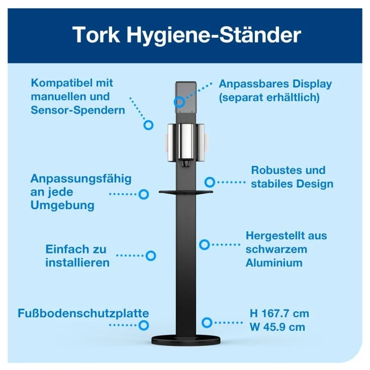 Tork Hygienesäule S1/S2/S4/F1 schwarz