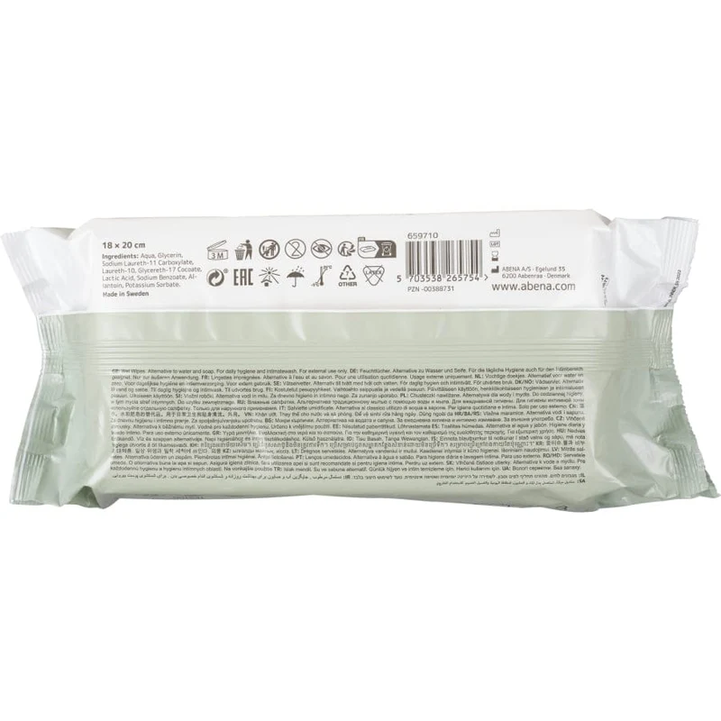 ABENA Wet Wipes Feuchttücher, Waschen ohne Wasser