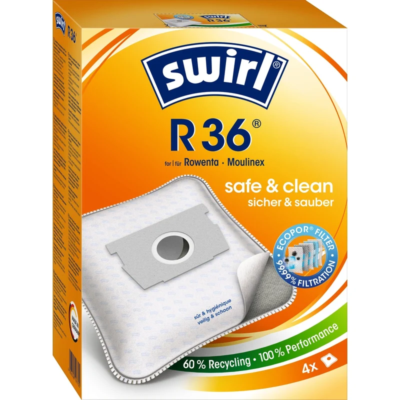 SWIRL R 36 MicroPor Plus Green Staubsaugerbeutel