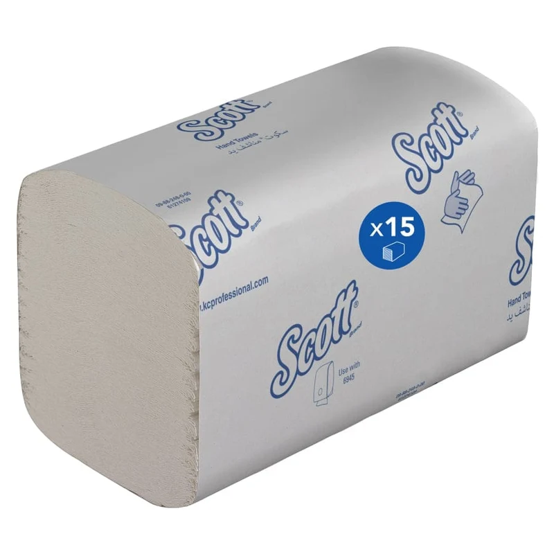 Scott Essential Falthandtücher Interfold, 1-lagig, 21,2 x 20 cm