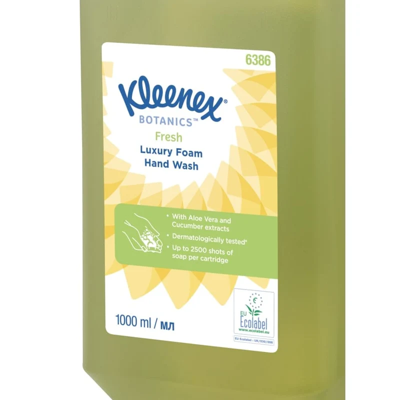 Kleenex Botanics Fresh Schaumseife grün, 1-Liter-Kassette