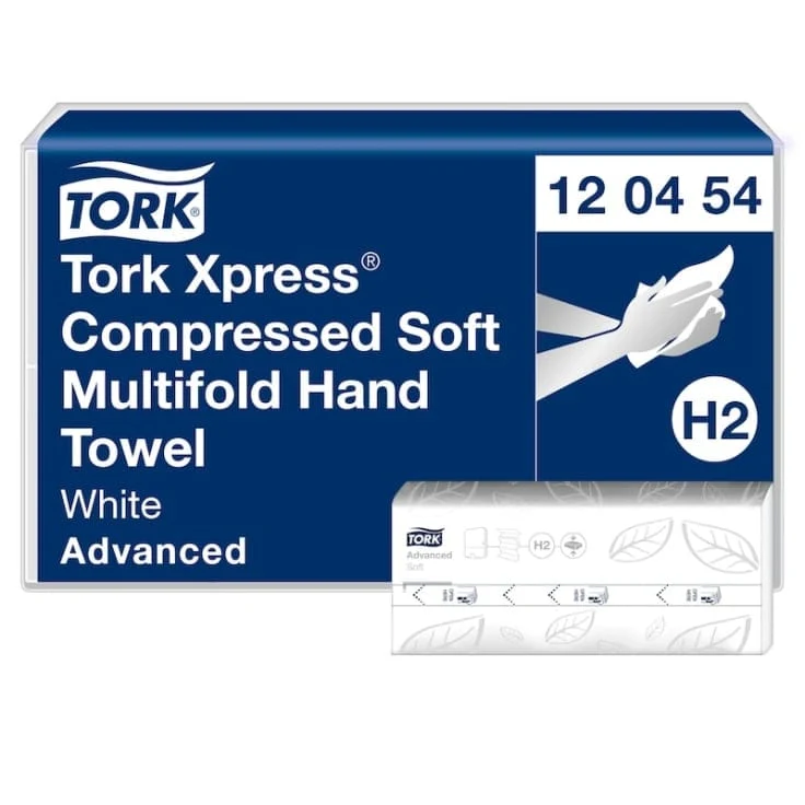Tork Xpress Multifold-Handtuch komprimiert H2 2-lagig, weiß