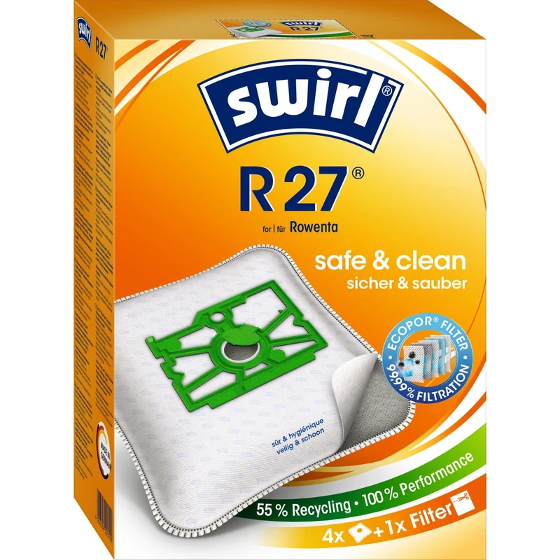 SWIRL R 27 MicroPor Plus AirSpace Staubsaugerbeutel