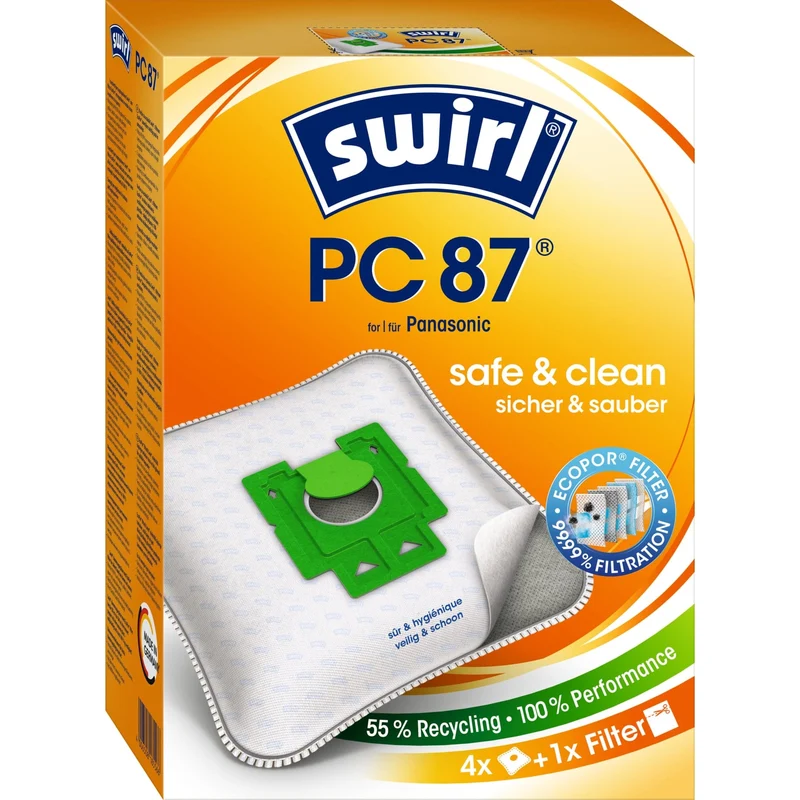 SWIRL PC 87 MicroPor Plus AirSpace Staubsaugerbeutel