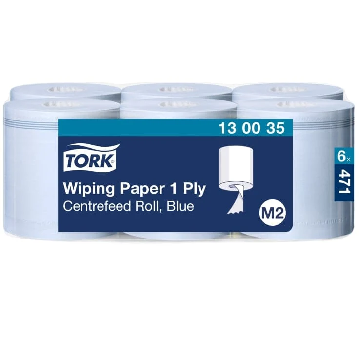 Tork Papierwischtuch Premium M2 1-lagig, blau, 165 m
