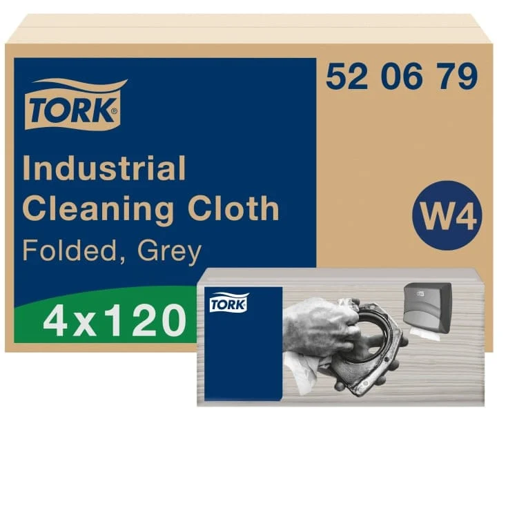 Tork Industrie Reinigungstuch Premium W4 1-lagig, grau