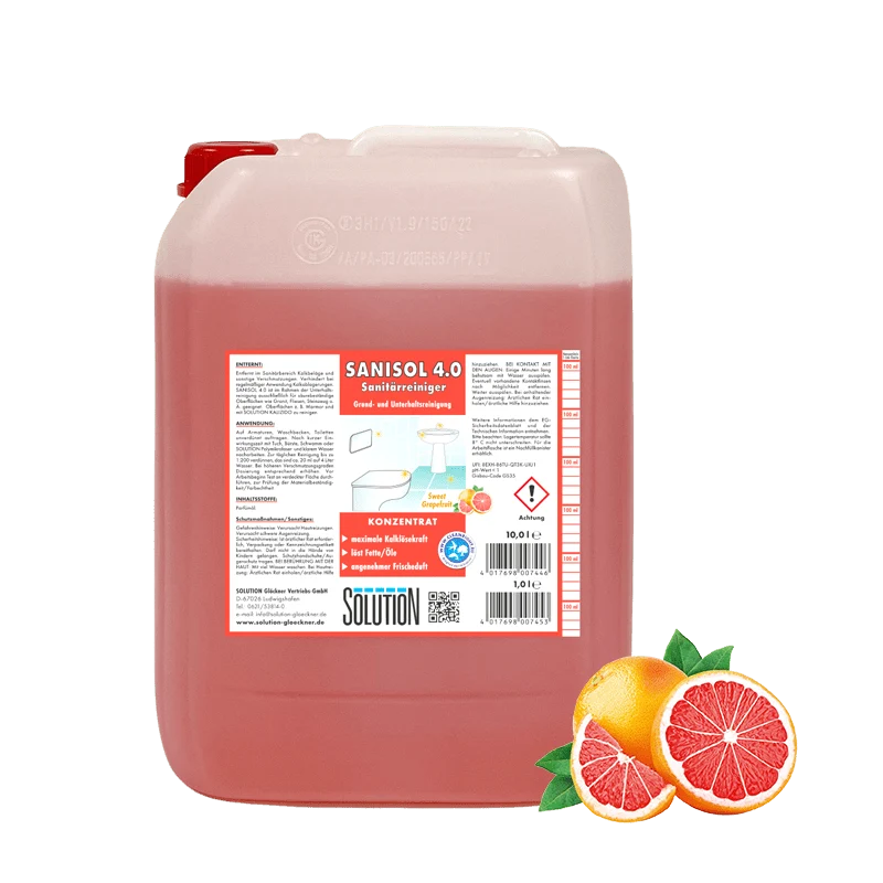 Solution Sanisol 4.0 Sanitärreiniger-Konzentrat "Sweet Grapefruit"