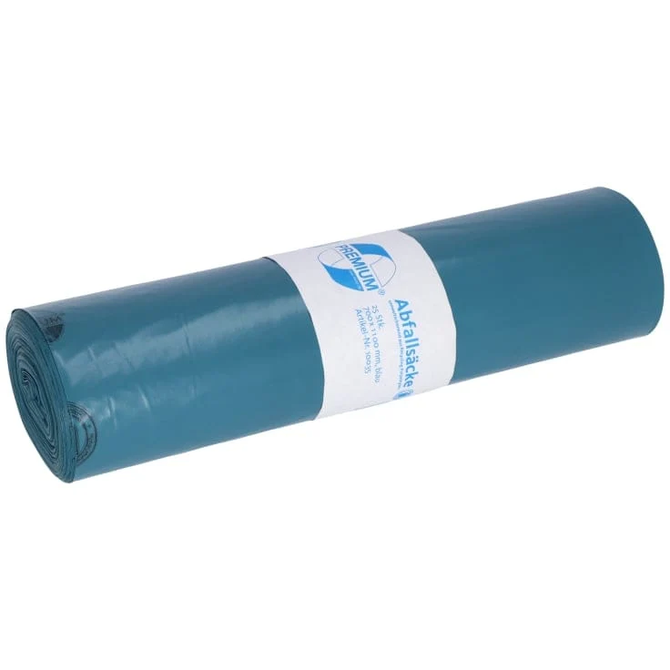 DEISS PREMIUM Abfallsack 120 Liter blau, ca. 1700 g/Rolle, T100