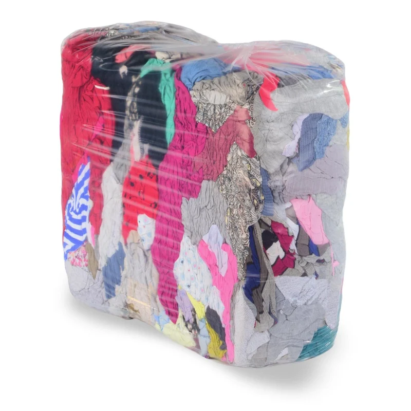 Funny Trikotputzlappen, extra hell, 10 kg Ballen