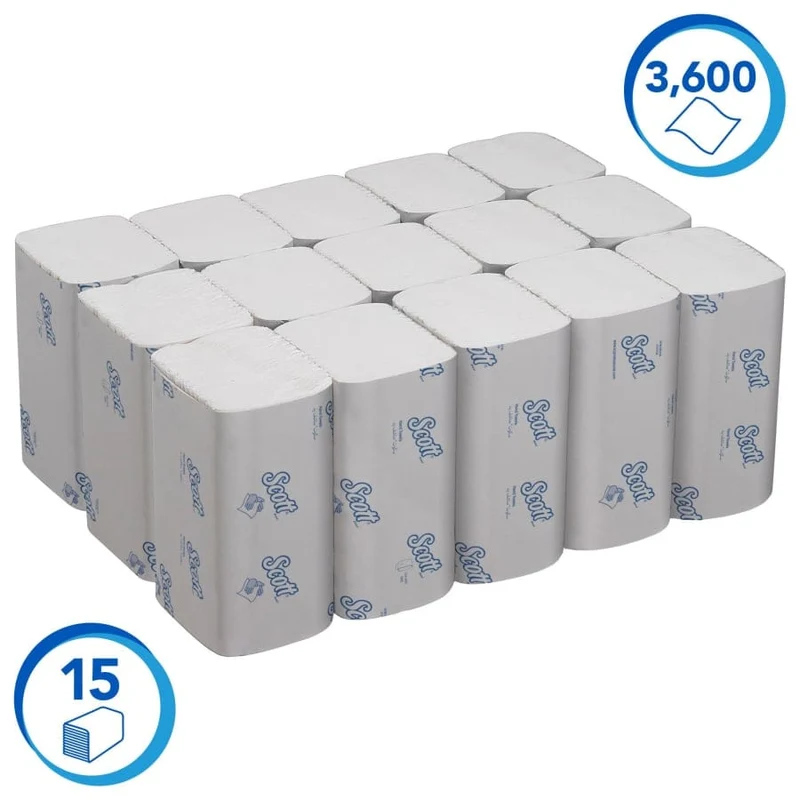 Scott Control Falthandtücher Multifold, 1-lagig, 31,8 x 20 cm