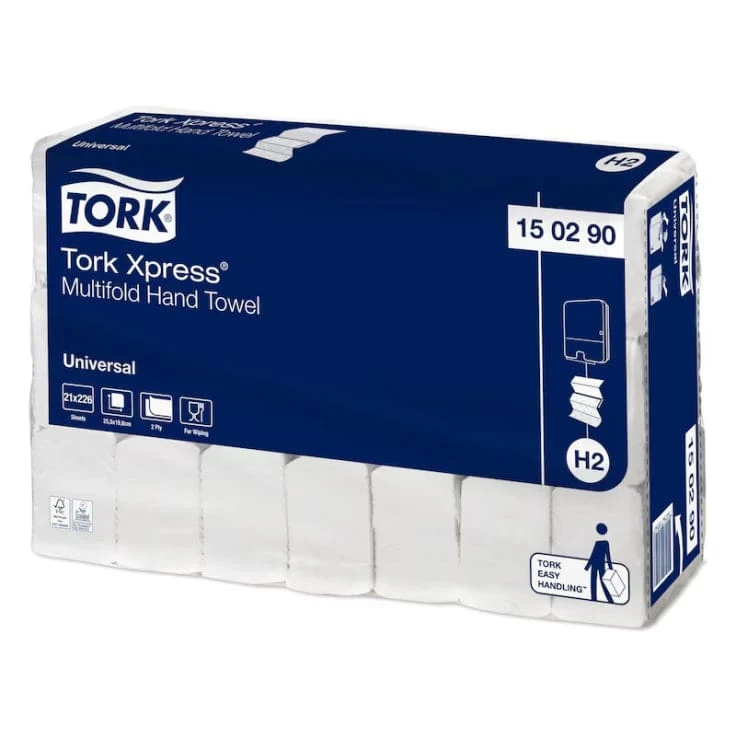 Tork Xpress Multifold Handtücher H2 2-lagig, weiß