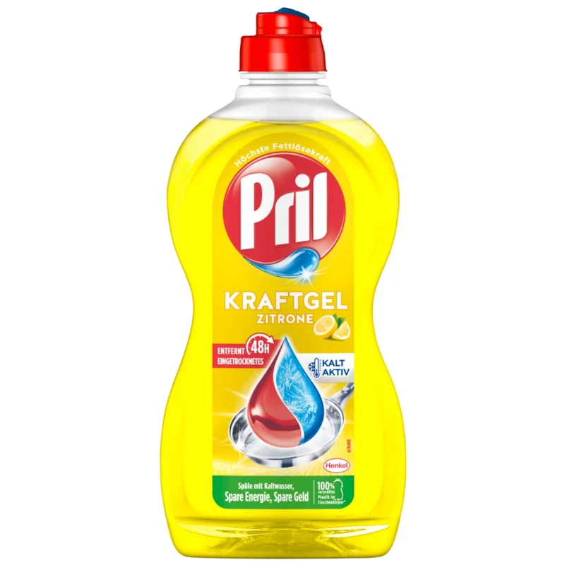 Pril Kraft-Gel Zitrone Handspülmittel, 450 ml