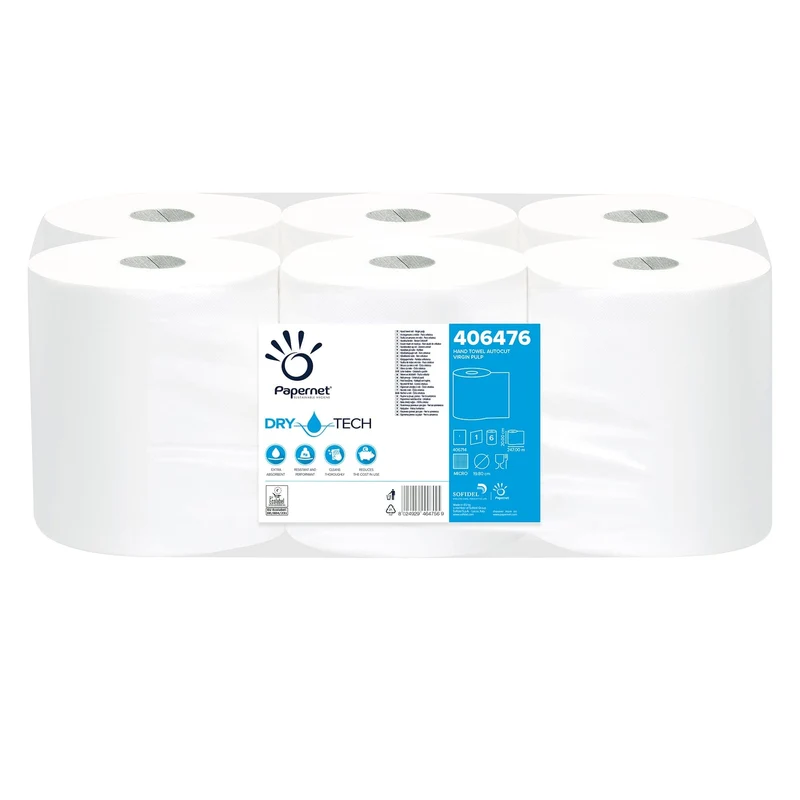 Papernet Dry Tech Autocut Handtuchrolle 1-lagig, 247 m