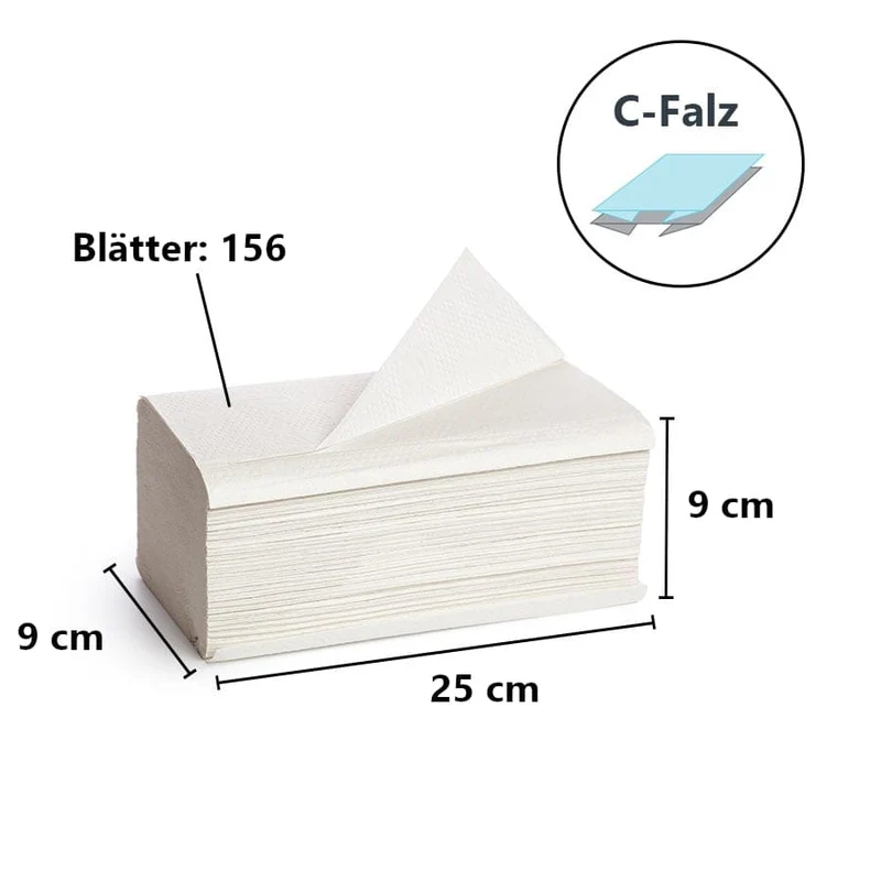 racon® easy Falthandtücher, 31 x 25 cm, 1-lagig, grün