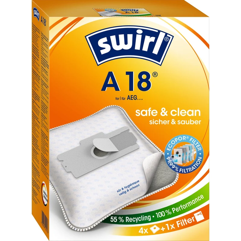 SWIRL A 18 MicroPor Plus AirSpace Staubsaugerbeutel