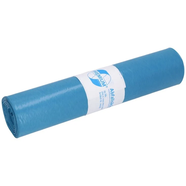 DEISS PREMIUM 20045 Abfallsack 120 Liter blau, 1200 g/Rolle, T60