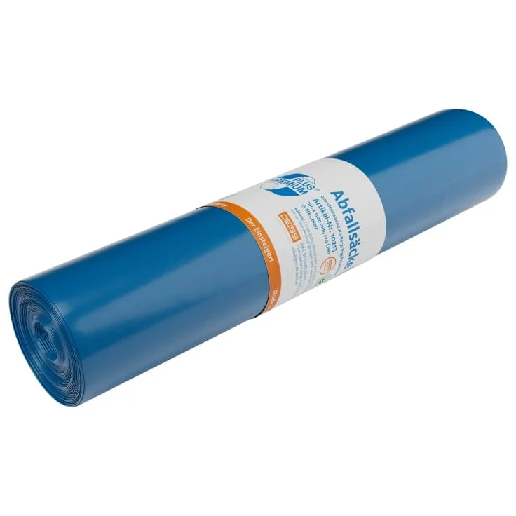 DEISS PREMIUM PLUS Müllsack 120L blau „Einsteiger“ Typ 60