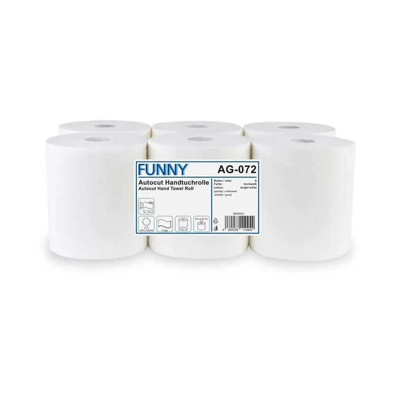 Funny Rollenhandtuchpapier, 2-lagig, Zellstoff, 20 cm breit, 130 m