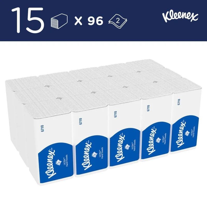 Kleenex Ultra Handtuchpapier Interfold, 3-lagig, 31,8 x 21,5 cm