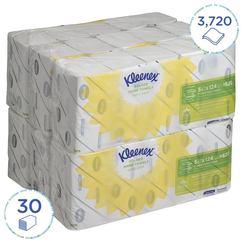 Kleenex Ultra Handtuchpapier Interfold, 2-lagig, 31,8 x 21,5 cm