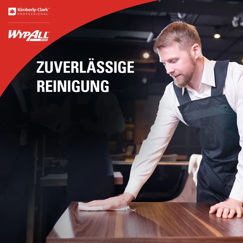 WypAll X60 Reinigungstücher Zupfbox, 1-lagig, weiß