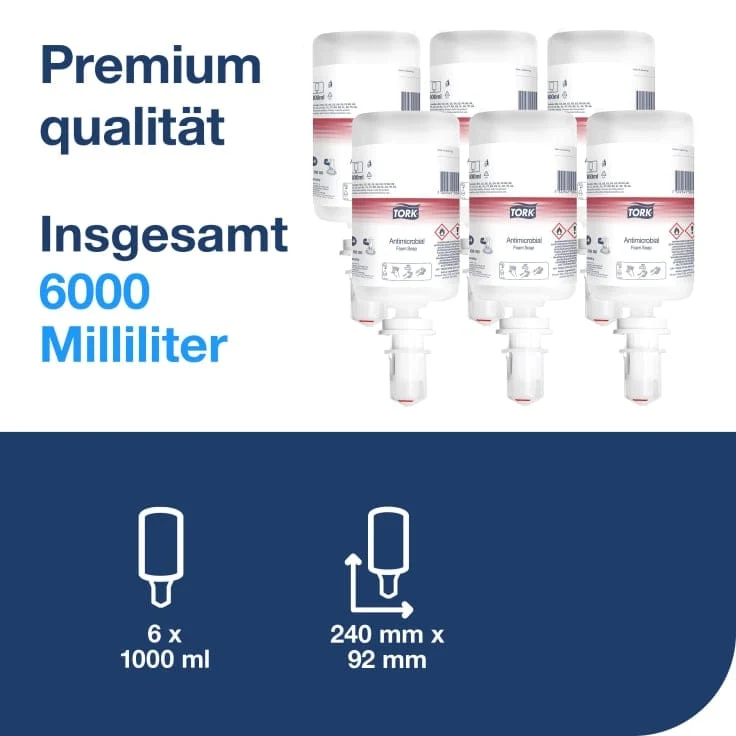 Tork Schaumseife zur Händedekontamination S4, 1 l