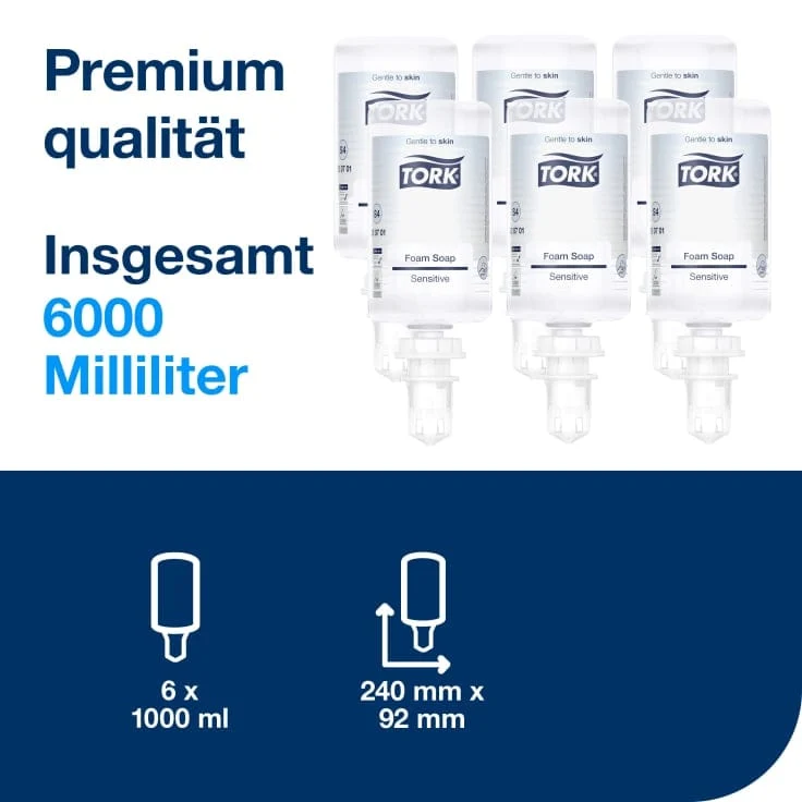 Tork Sensitive Schaumseife Premium S4 parfümfrei, 1 l