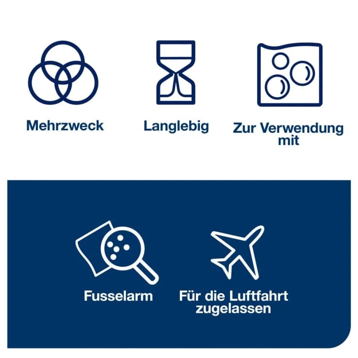 Tork Langlebige Reinigungstücher Premium W1/W2/W3 1-lagig