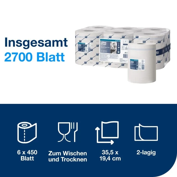 Tork Reflex Mehrzweck-Papierwischtücher Advanced M4 2-lagig