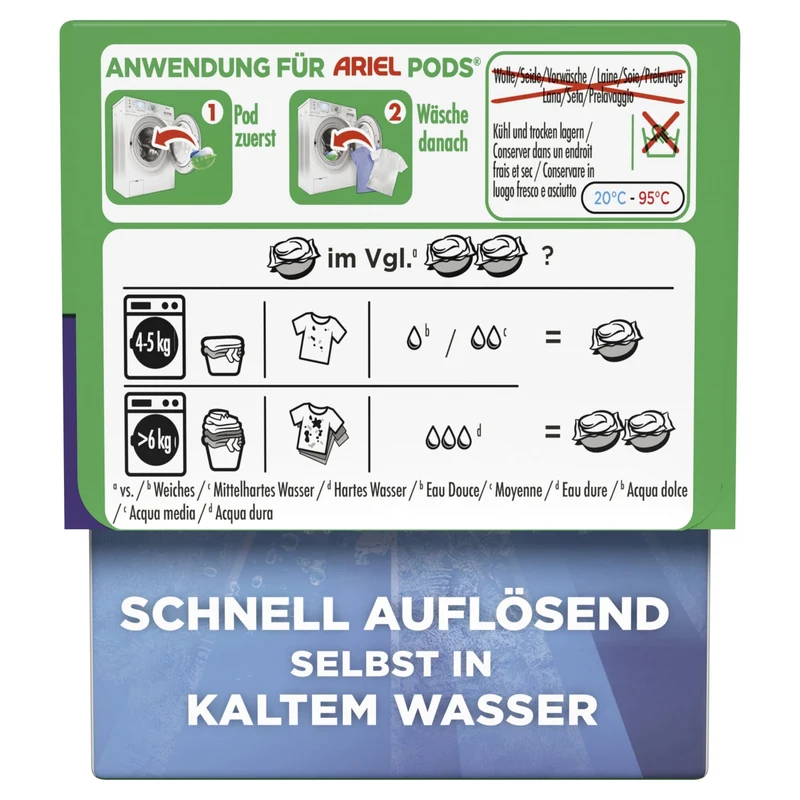 Ariel All-in-1 PODS Universal+ Vollwaschmittel, 15 bis 82 Pods