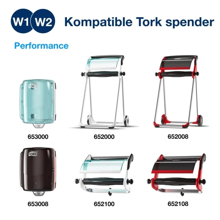 Tork Mehrzweck-Papierwischtuch Premium W1/W2 2-lagig, 255 m