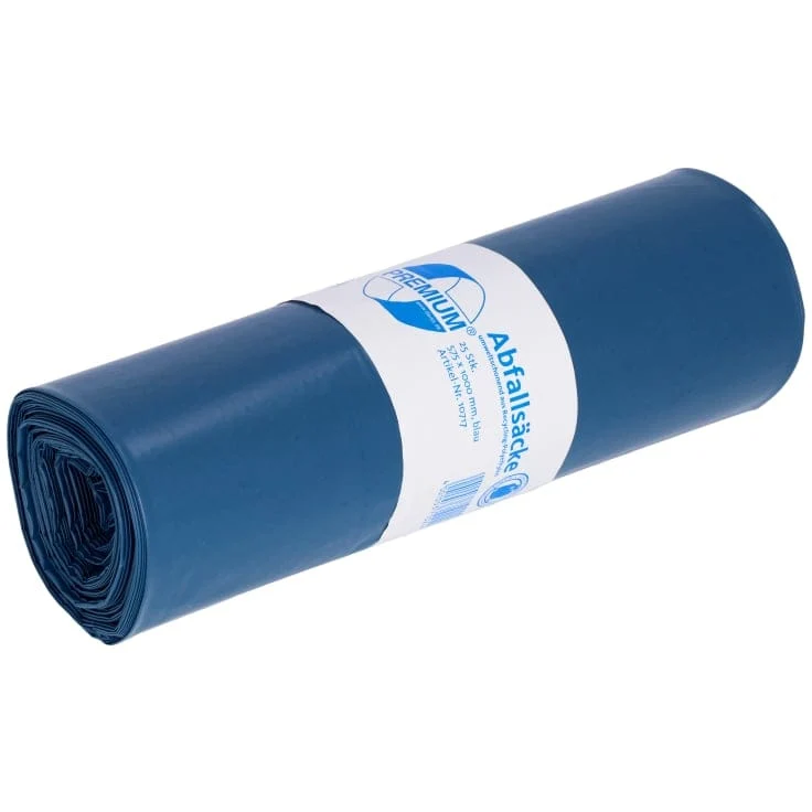 DEISS PREMIUM Abfallsack 70 Liter blau, ca. 1590 g/Rolle, Typ 100