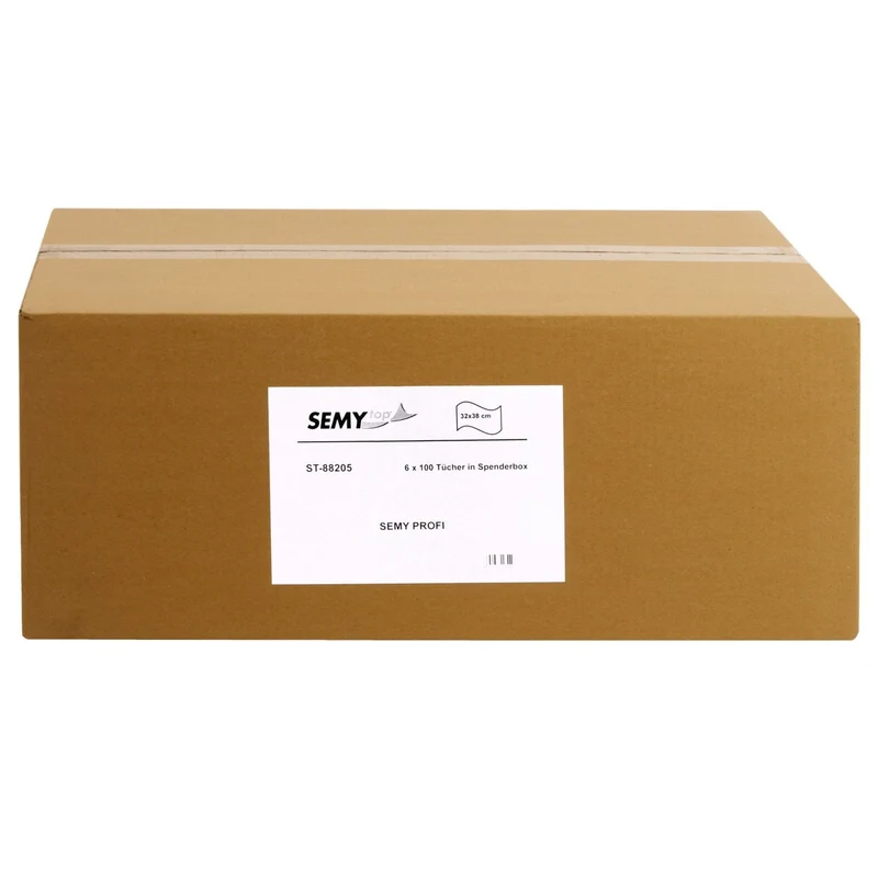 SemyTop Putztücher Profi in Spenderbox, Polypropylen, 32 x 38 cm, blau