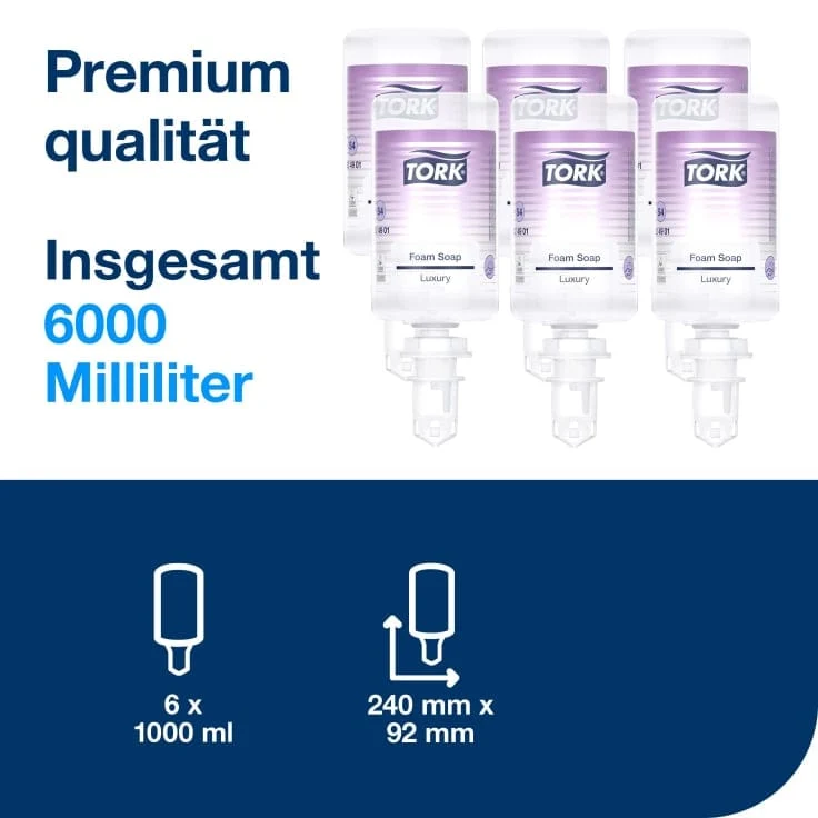 Tork Luxuriöse Schaumseife Premium S4 Blütenduft, 1 l
